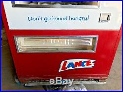 Lance Vintage Vending Snack Machine Push Button 25 Select Model 2038