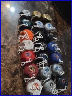 Lot of 21 NFL Mini Helmets Vintage 1980s Gumball Vending Machine