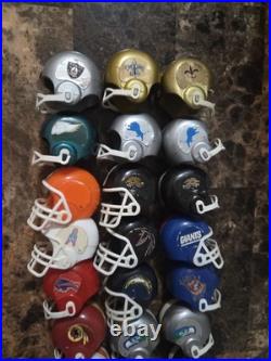 Lot of 21 NFL Mini Helmets Vintage 1980s Gumball Vending Machine