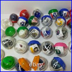 Lot of 51 Vintage Mini NFL Vending Machine Football Helmets AA In Capsules