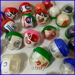 Lot of 51 Vintage Mini NFL Vending Machine Football Helmets AA In Capsules