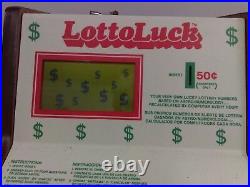 Lotto Luck Vintage Coin Op Lucky Numbers Machine Quarter Machine