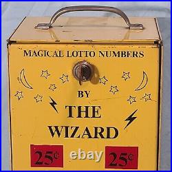 Magic Lotto Numbers by the Wizard 25¢ Coin Operated Pull Tab Vending Machine