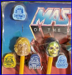 Masters of the Universe Vending Machine Display Pencil Toppers Erasers Vintage