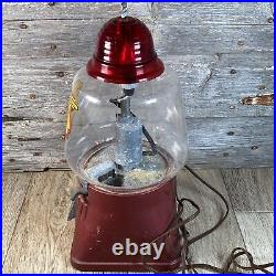 Minneapolis Regal Vending Machine Hot Peanuts 1940s Light & Key Vintage with Base