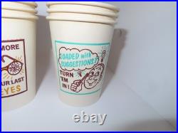 NEW LOT OF 400 FORD Automotive VINTAGE SODA VENDING MACHINE PAPER CUPS SAFETY