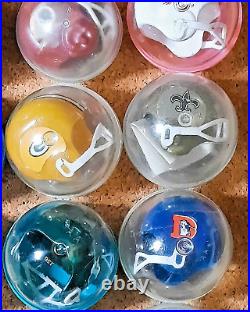 NFL Vintage Mini Vending Machine Plastic Helmets HUGE lot of over 250 Pieces