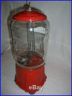 NICE! Vintage Gumball Machine NORTHWESTERN 1¢ TRY-SOME Excellent Shape! 16 TALL