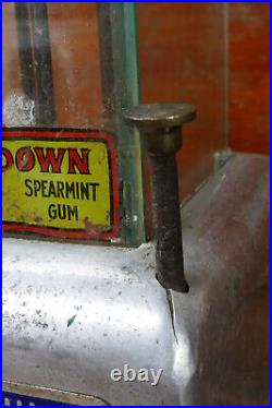 National Self-Service 5 Cent Chewing Gum & Candy Counter Vending Machine 1925