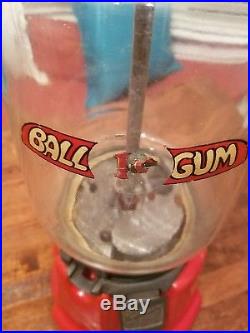 Northwestern Corp. 1 Cent Model 33 Gumball Vendor Ball Gum Vintage