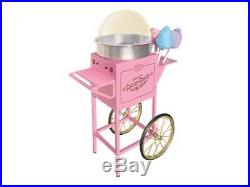 Nostalgia Electrics 50 Tall Vintage Collection Commercial Cotton Candy Cart, C