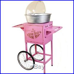 Nostalgia Electrics Cotton Candy Machine Cart, Commercial Vintage Spinner Stand