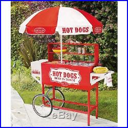 Nostalgia Electrics Vintage Carnival Hot Dog Cart