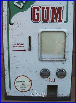 OLD Vint. CHLOROPHYLL GUM 10 Cent DISPENSER VENDING MACHINEwithKEY