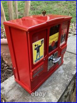 Oak Premiere 1 Cent Gum & Card Machine Vintage 1950s