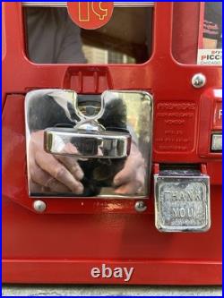 Oak Premiere 1 Cent Gum & Card Machine Vintage 1950s