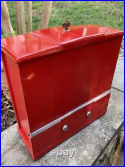 Oak Premiere 1 Cent Gum & Card Machine Vintage 1950s