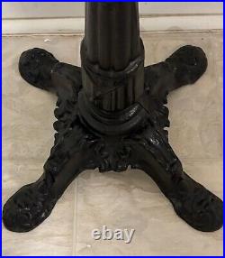 Orginal Vintage Gumball Machine Yellow With Cast Iron Black Stand Works Taiwan