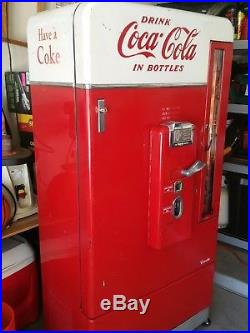Original 1950s Coca Cola Vending Machine Vendo V110 Coke Cooler Vintage Restore
