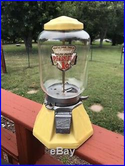 Original Vintage 1933 Northwestern 33 Gumball/peanut Vending Machine Rare Yellow