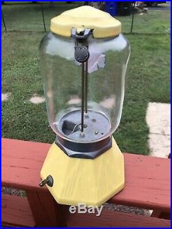 Original Vintage 1933 Northwestern 33 Gumball/peanut Vending Machine Rare Yellow