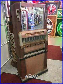 Original Vintage National Cigarette Vending Machine Tobacciana
