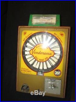 Original Vintage VENDORAMA Ball Point Pen Vending Machine