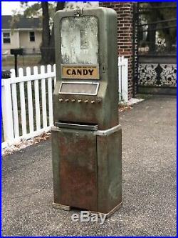 Original vintage 5 cent candy machine