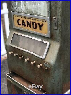 Original vintage 5 cent candy machine