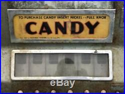 Original vintage 5 cent candy machine