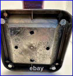 Original with key Vintage 1 cent Acorn Gumball glass globe Purple vending machine