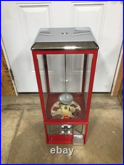 Ornate Vintage 25 Cent Northwestern Classic 2 Capsule Toy Vending Machine w Key