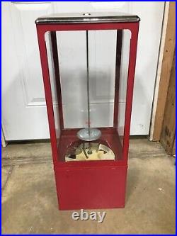 Ornate Vintage 50 Cent Northwestern Classic 2 Capsule Toy Vending Machine w Key