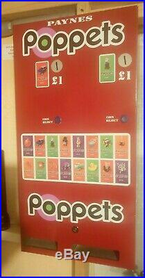 PAYNES Poppets Retro Vending Machine Vintage Chocolate Wall Type ideal gift