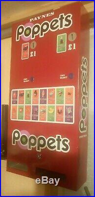 PAYNES Poppets Retro Vending Machine Vintage Chocolate Wall Type ideal gift