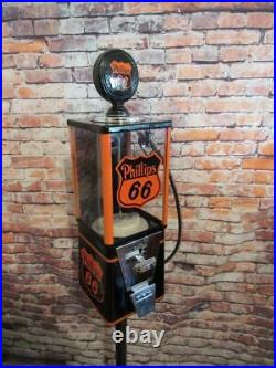 PHILLIPS 66 gas Oak vintage gumball machine Americana memorabilia candy machine