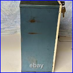 PSSB Vintage US Postage Stamp 3 Slot Dispenser Machine With Keys Accessories