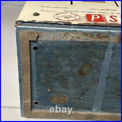 PSSB Vintage US Postage Stamp 3 Slot Dispenser Machine With Keys Accessories
