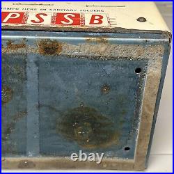 PSSB Vintage US Postage Stamp 3 Slot Dispenser Machine With Keys Accessories