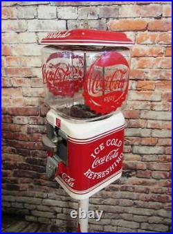 Penny machine Coca cola vintage Acorn glass globe 1 cent gumball machine