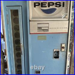 Pepsi Vintage Soda Vending Machine, Blue, Pepsi Logo Front