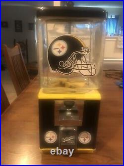 Pittsburgh Steelers Vintage Northwestern Vending Machine glass & key works great
