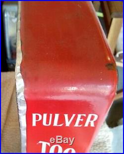 Pulver Too Choos Gum Machine Short-Case Red 1920's Vintage Yellow Kid Rare