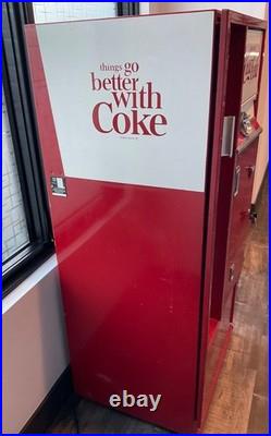 RARE Cavalier 5 cent Working Vintage Coke Vending Machine with key
