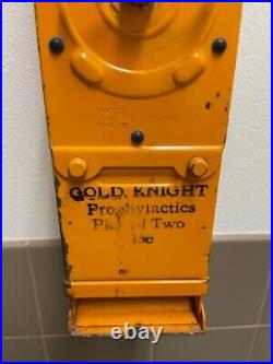 RARE! Original GOLD KNIGHT 30 Vintage Wall Hanging Condom Dispenser Machine