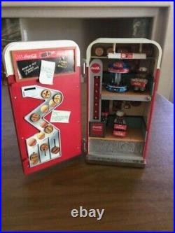 RARE USED Vintage COCA-COLA Vending Machine Multi-Action/Light Music Box NO CORD