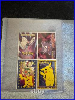 RARE VINTAGE 1999 UNCUT Pokemon VENDING machine Front Window Display Sheet WOW