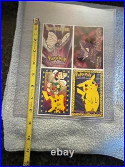 RARE VINTAGE 1999 UNCUT Pokemon VENDING machine Front Window Display Sheet WOW