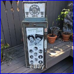Rare Vintage Stars Vending Machine With Hollywood Cards