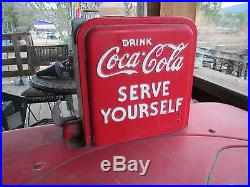 RARE VTG Genuine Coke Coca Cola Machine All Original WORKS, 5 Cent bottles